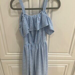 Sweet & Frilly TAHARI Light Blue Girl's Dress (Size 12)